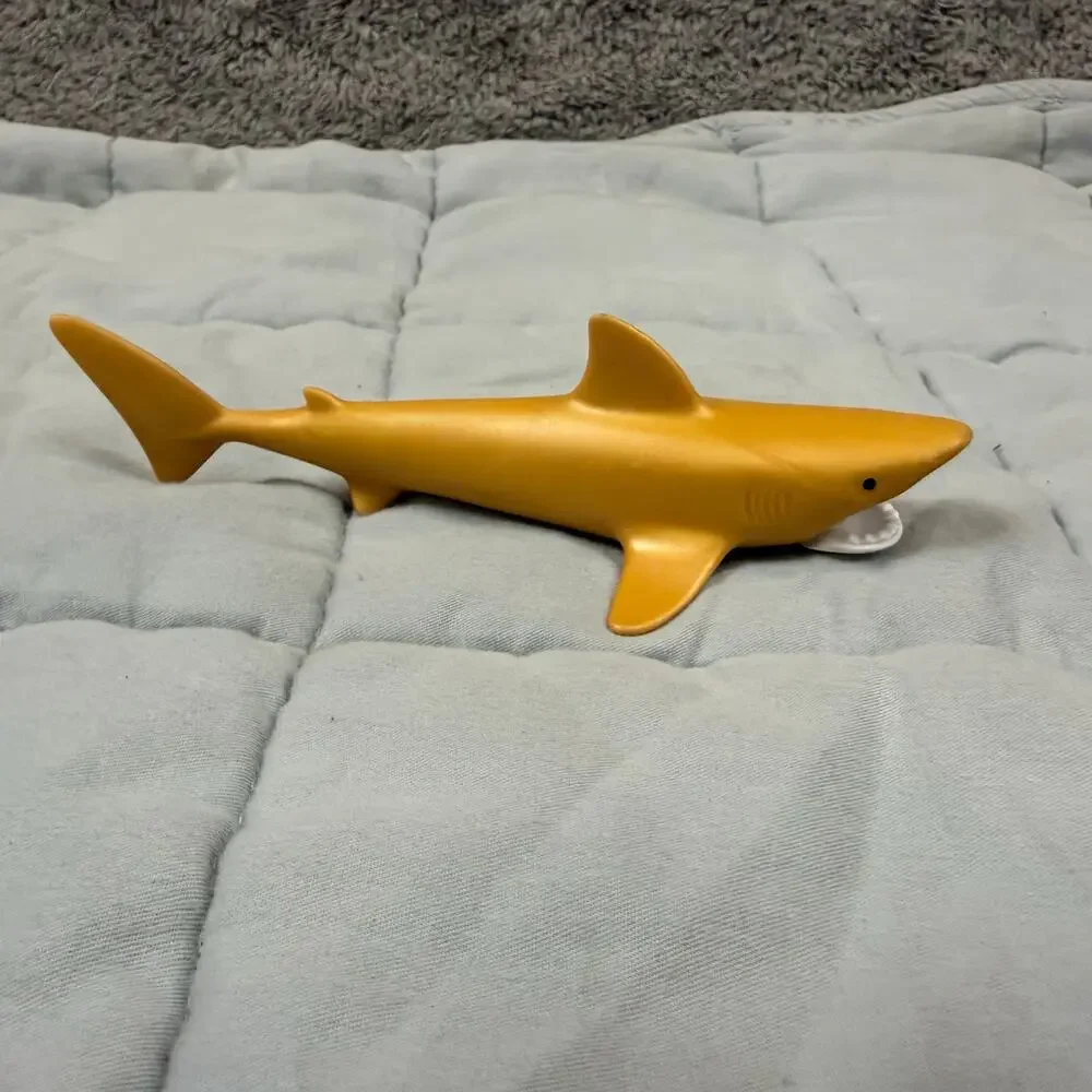 Playmobil 1998 Yellow Golden Shark Toy Figure Movable Mouth Open Close